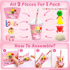 Adisher Valentines erasers offering grip for little hands during activities.