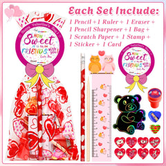Adisher valentines stationery exchange gift promotes friendly classroom sharing.