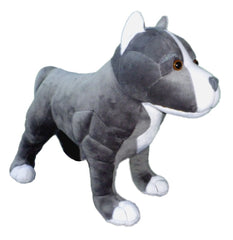 Adore Plush 13-inch standing Hope Pit Bull plush, soft cuddle buddy for imaginative play.