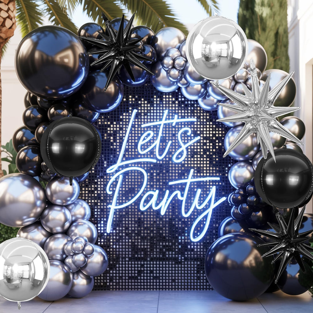 Adorely 22-inch silver star foil balloon festive sparkle