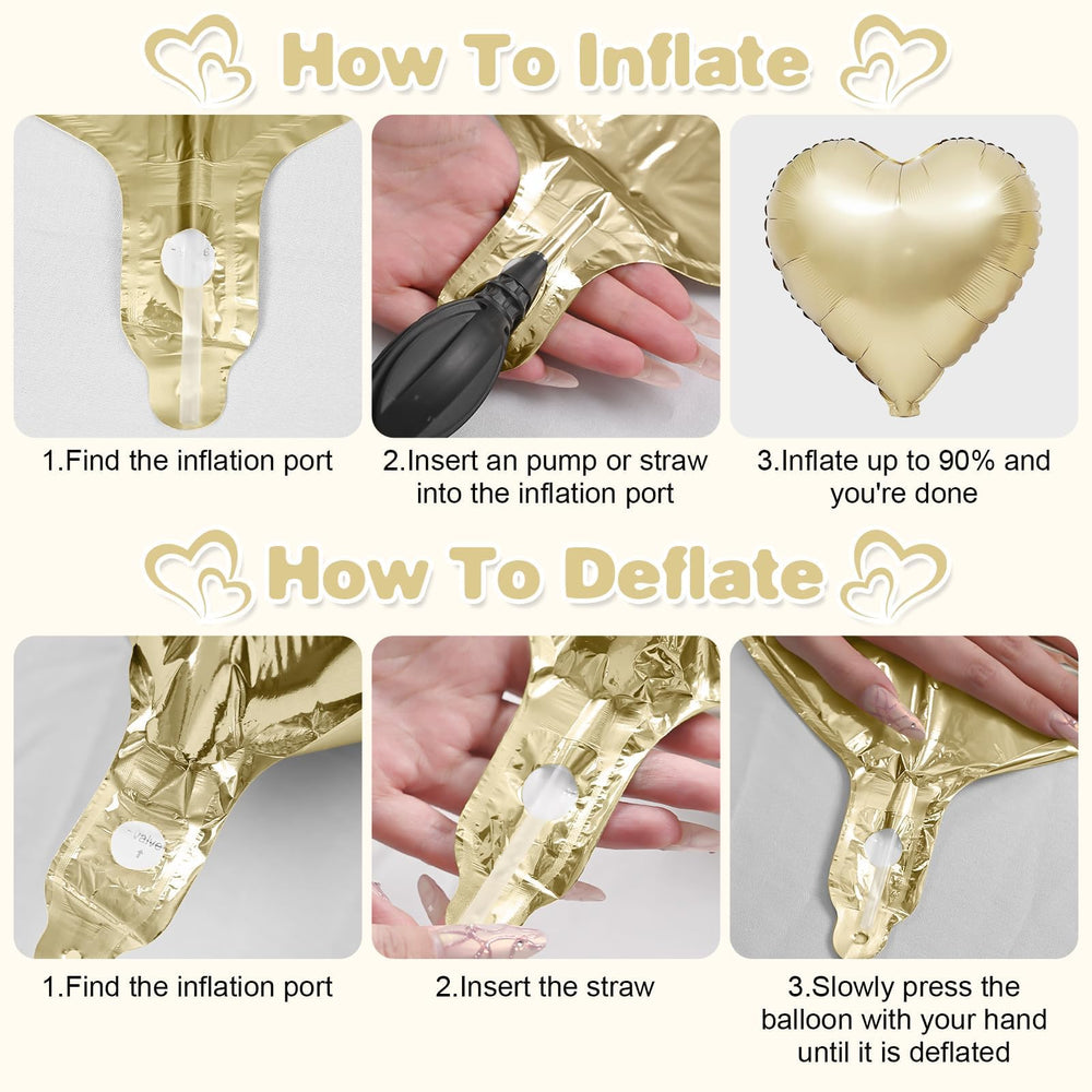 Adorely all-occasion heart balloons suitable for baby showers and parties