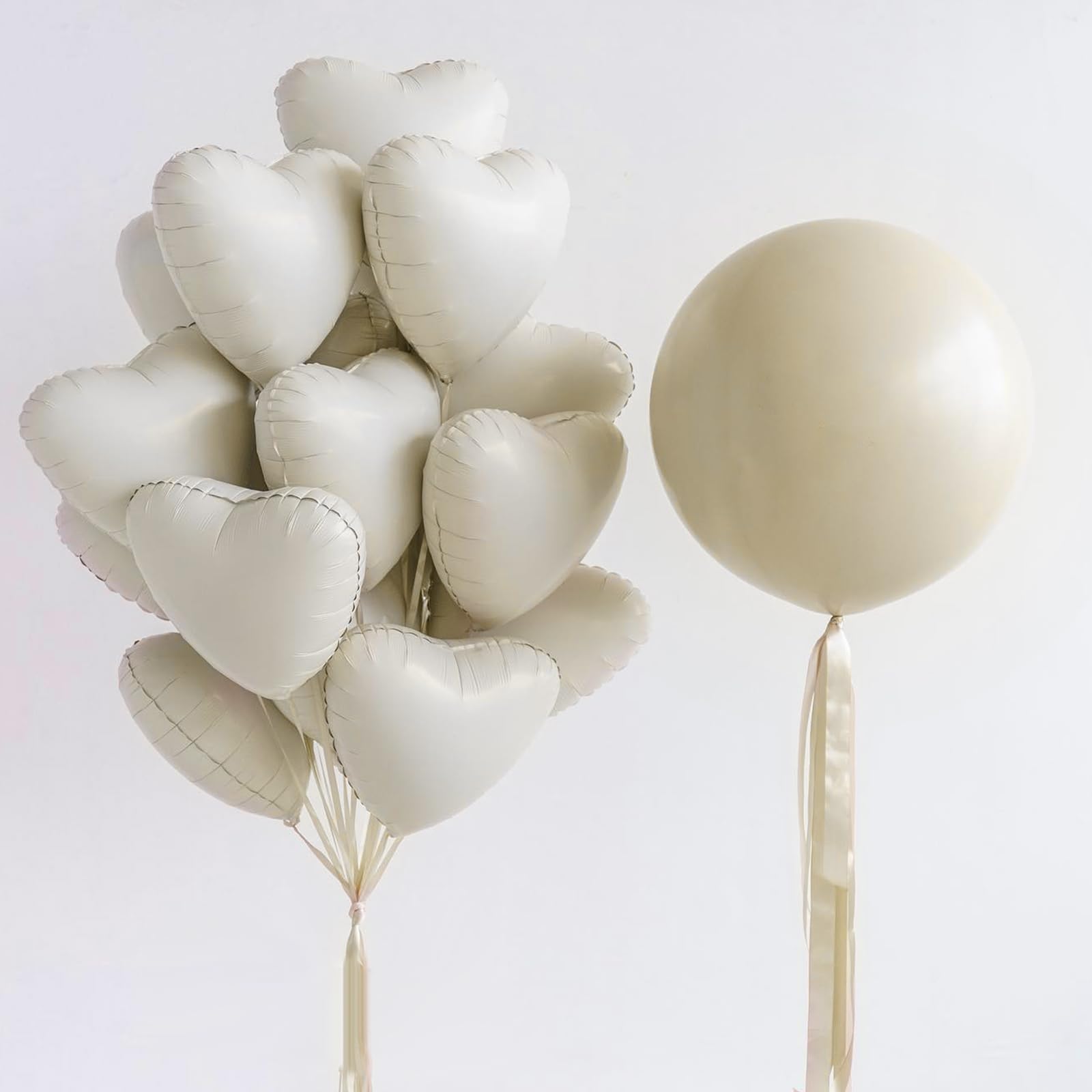 Adorely aluminum-film balloon material closeup, durable and reusable.