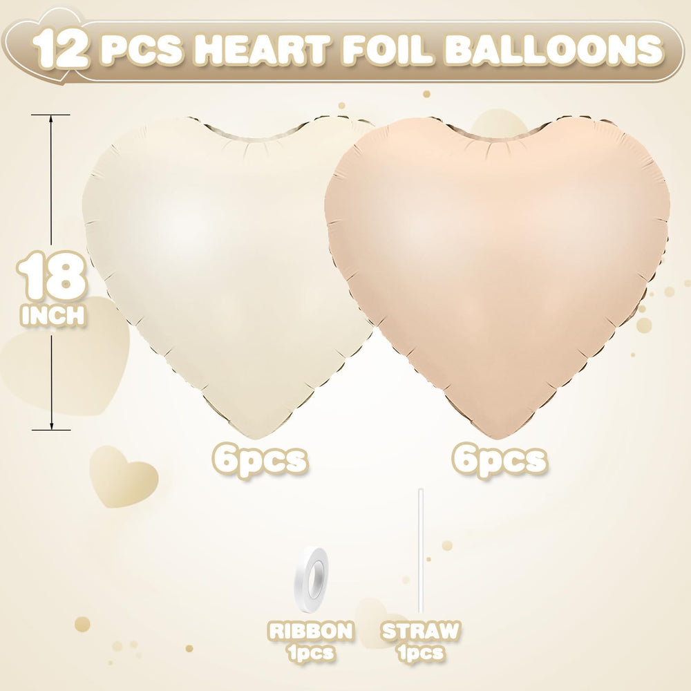 Adorely caramel heart balloon, 18-inch, adds warm tone to celebrations.