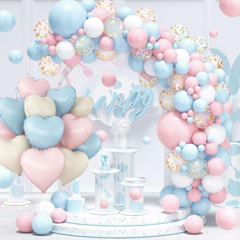 Adorely foil heart balloons closeup, shimmering surface enhances festive decor.