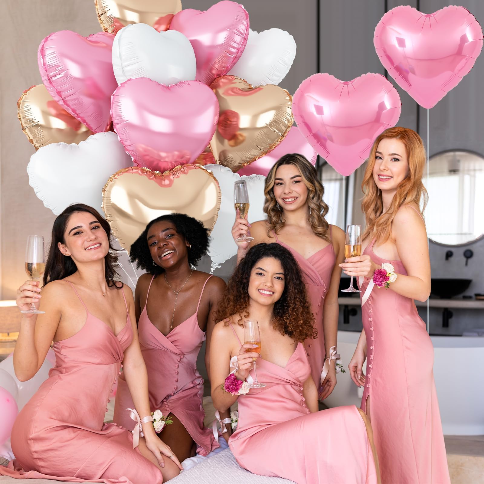 Adorely heart balloon straw included for quick, easy inflation