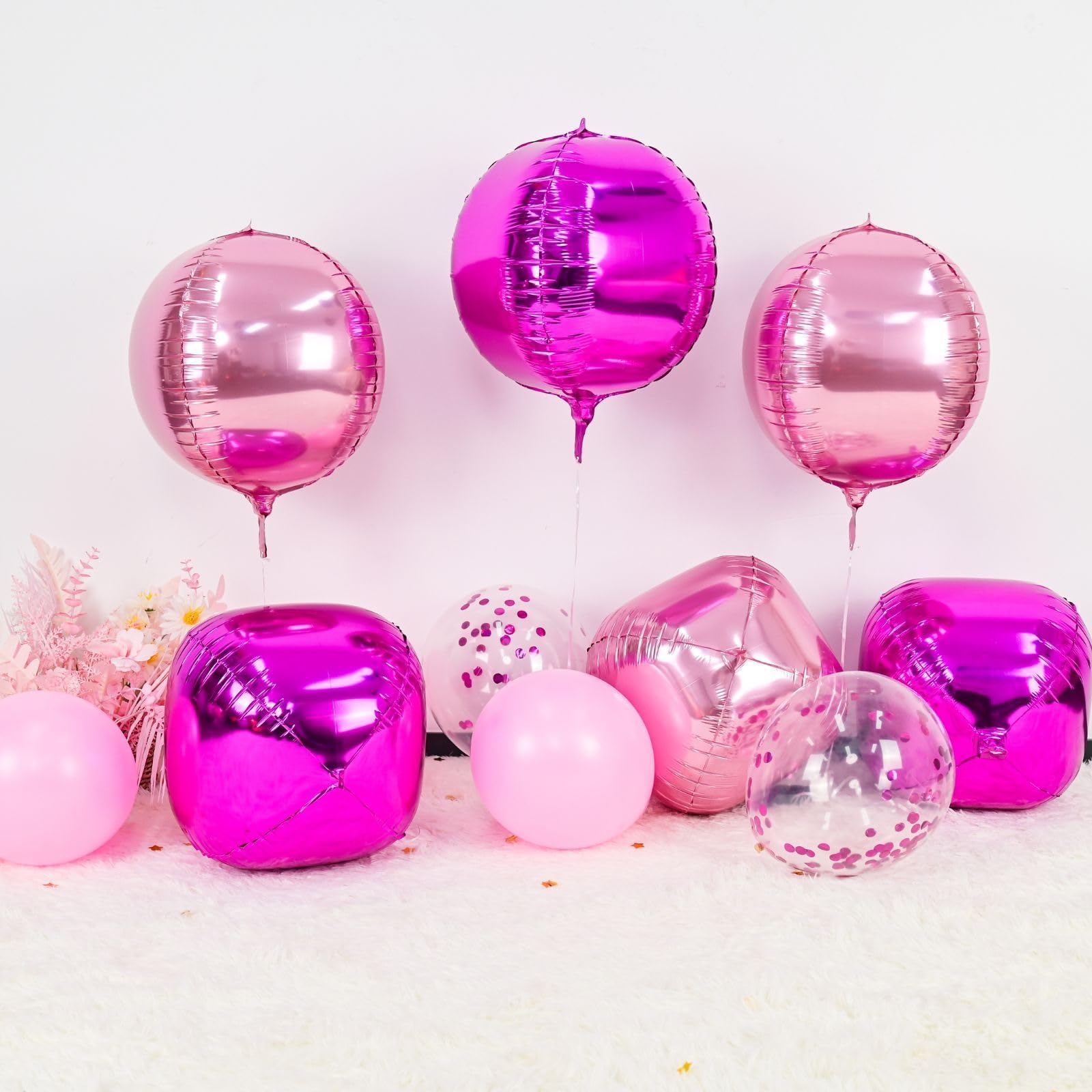 Adorely hot pink foil balloon ready for air or helium, versatile event decoration.
