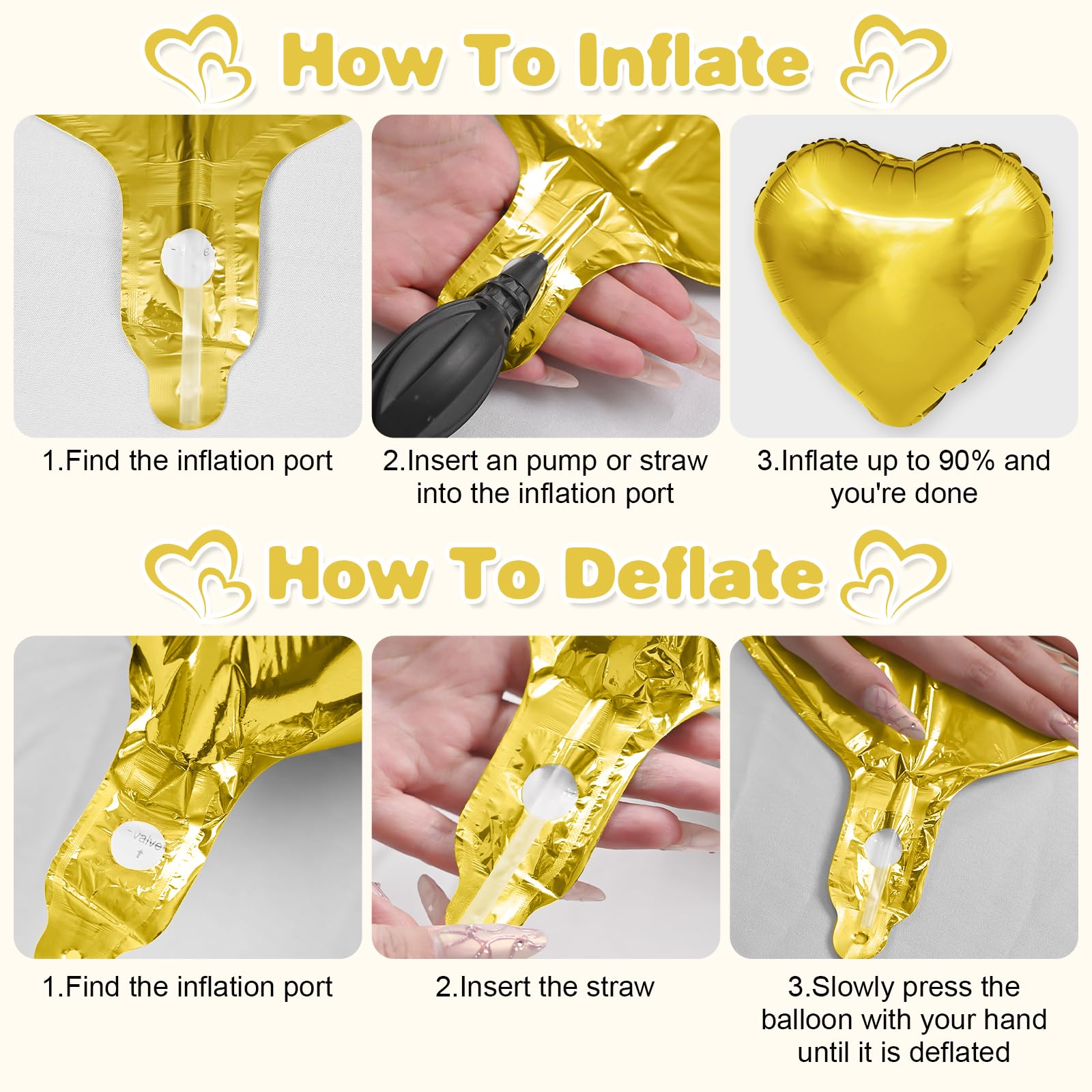 Adorely inflation straw included for easy setup