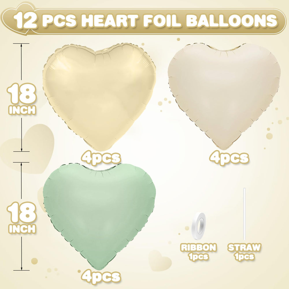 Adorely light gold heart balloon, adds subtle sparkle to celebrations and photos.