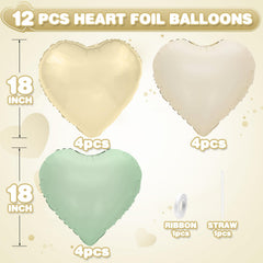 Adorely light gold heart balloon, adds subtle sparkle to celebrations and photos.