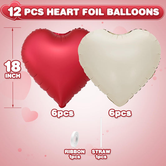 Adorely metallic red heart foil balloon adds bold romance to weddings