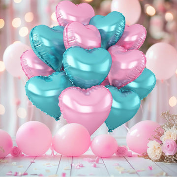 Adorely heart balloons seal automatically after inflation for mess-free setup.