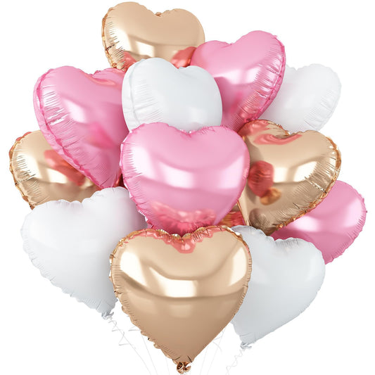 Adorely pink heart balloon 18in for romantic decorations and photos