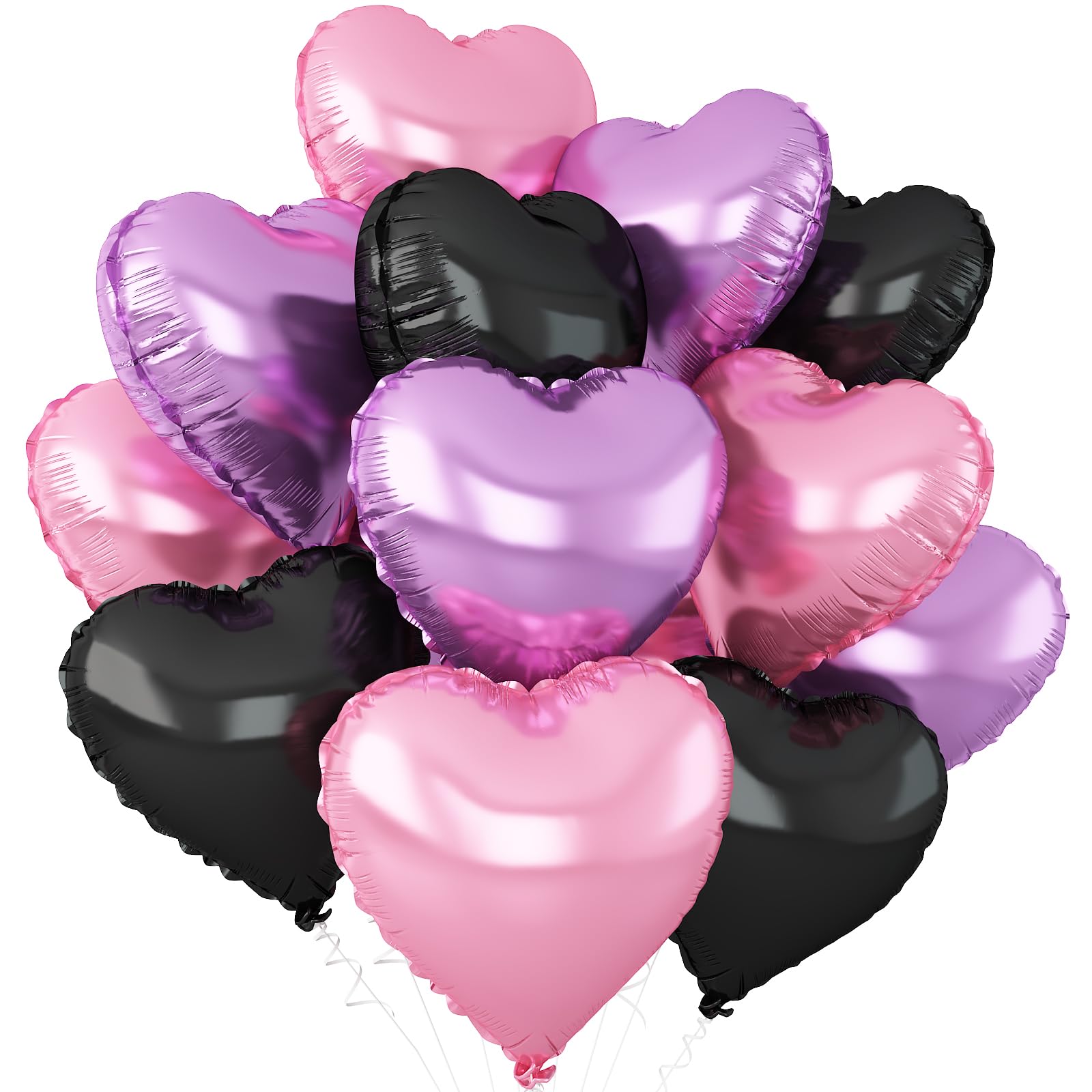 Adorely pink heart foil balloon for 18-inch decor and party whimsy