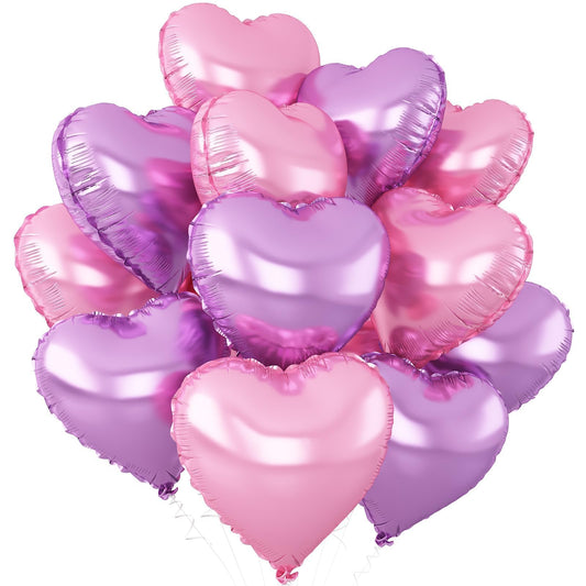 Adorely pink heart foil balloon for romantic celebrations and photos