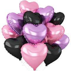 Adorely pink heart foil balloon for 18-inch decor and party whimsy