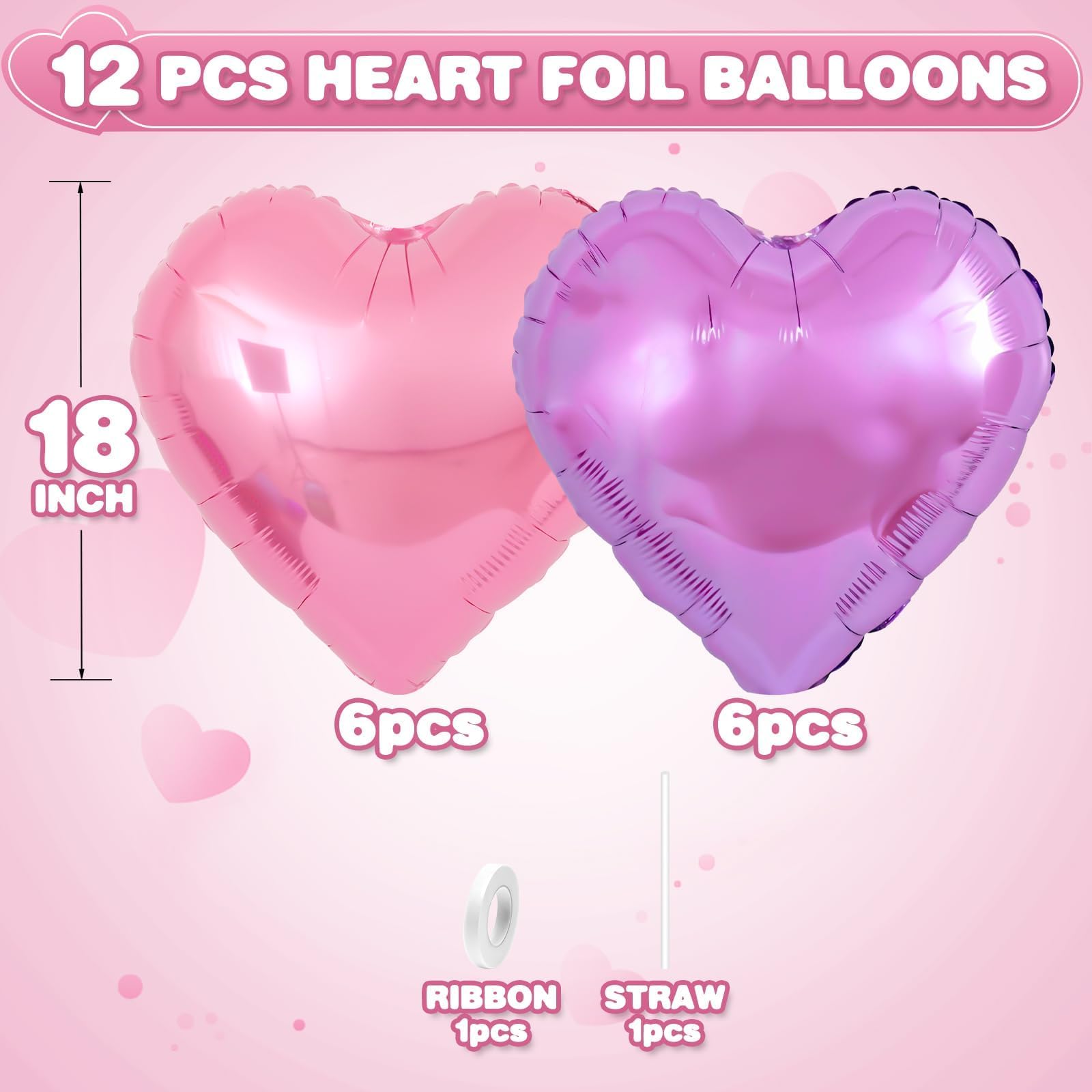 Adorely purple heart foil balloon adds vibrant color to parties