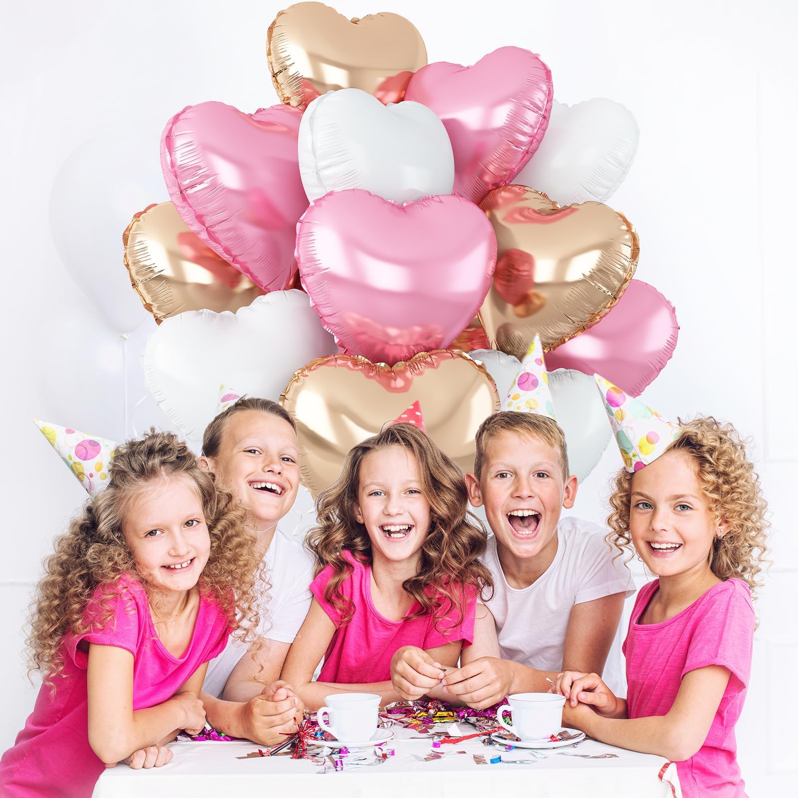 Adorely rose gold heart balloon 18in adds a shimmering touch to celebrations