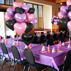 Adorely wedding foil heart balloons elevate elegant ceremony decor