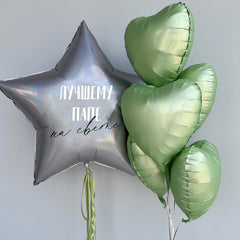 Adorely wedding foil heart balloons add a subtle pastel touch