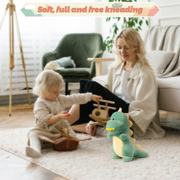 Adorlynetty dinosaur plush teeth detail, playful and kid-safe