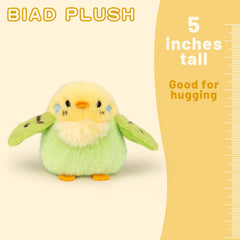 Adorlynetty parakeet plush size 12.5 cm fits small hands for safe play.