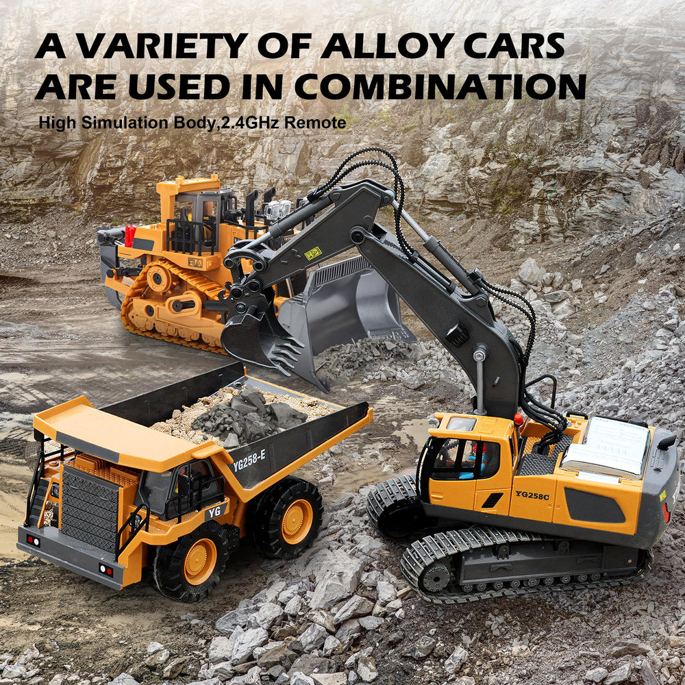 ADTHLIER lights and sounds enhance realistic construction playtime.