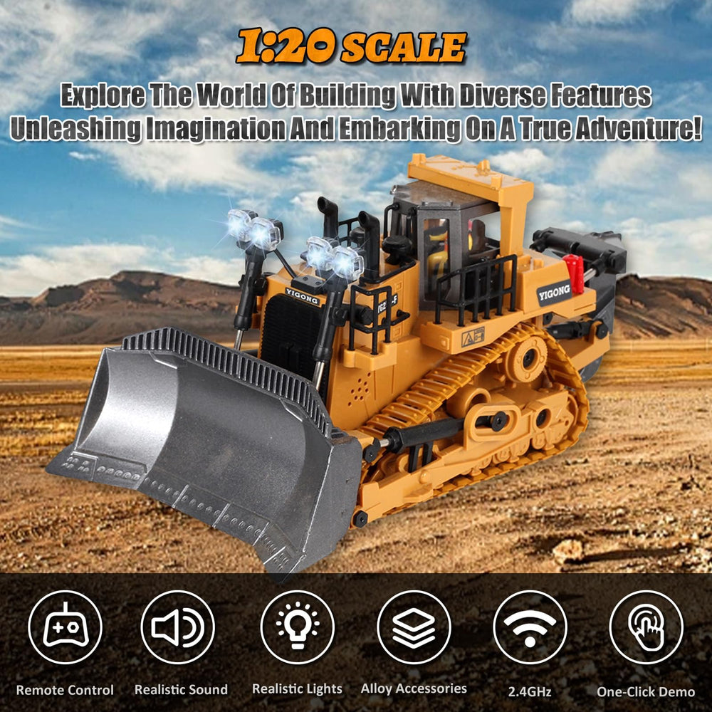 ADTHLIER RC excavator rotation action for dynamic digging