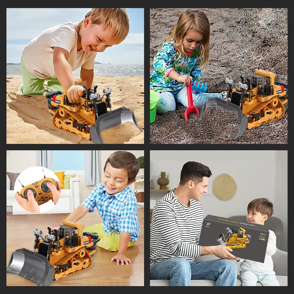 ADTHLIER RC excavator set contents with battery and charger