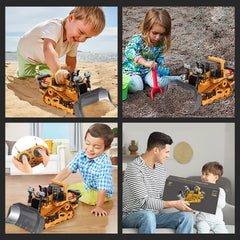 ADTHLIER RC excavator set contents with battery and charger
