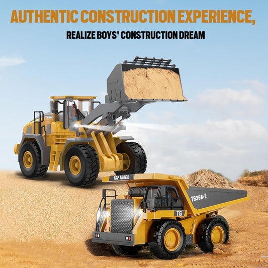 ADTHLIER remote control loader with alloy shovel highlights durable build and lifting action.