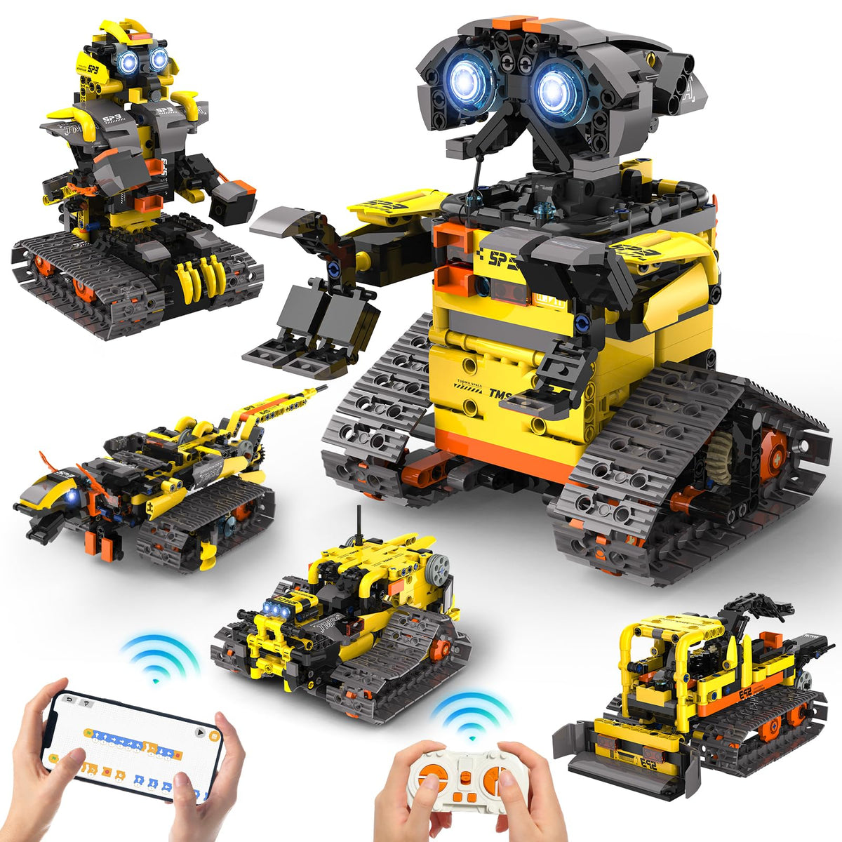 ADUSRIZ 5-in-1 Boxer robot build for hands-on STEM play