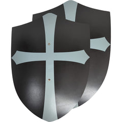 Adventure Awaits knight shield close-up with smooth wood and blunt edge for safe outdoor play