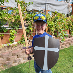 Adventure Awaits two-pack shield set for coordinated backyard adventures