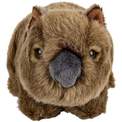 Adventure Planet Heirloom Wombat plush, eye detail close-up showing sturdy plastic eyes