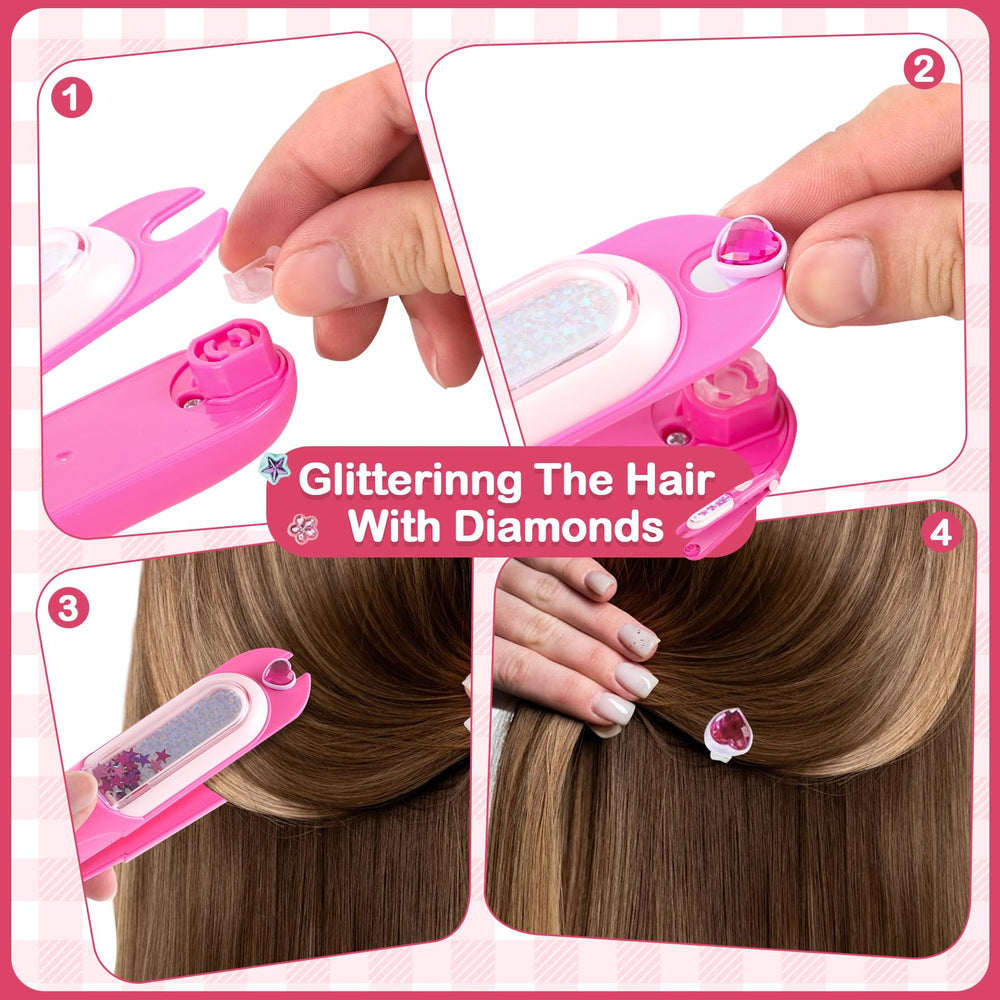 ADXVR Hair gems no-mess design keeps glitter in place