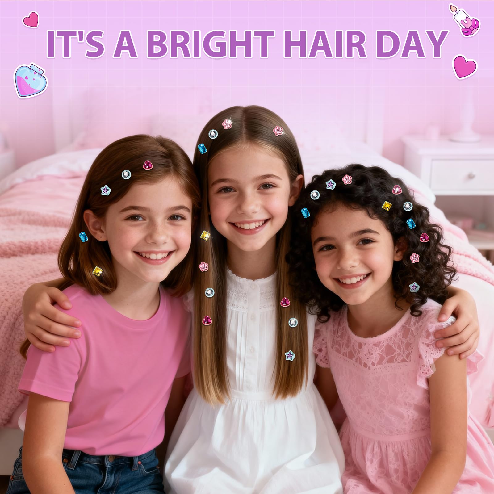 ADXVR no-mess glitter-styling keeps hair clean and sparkle in place.
