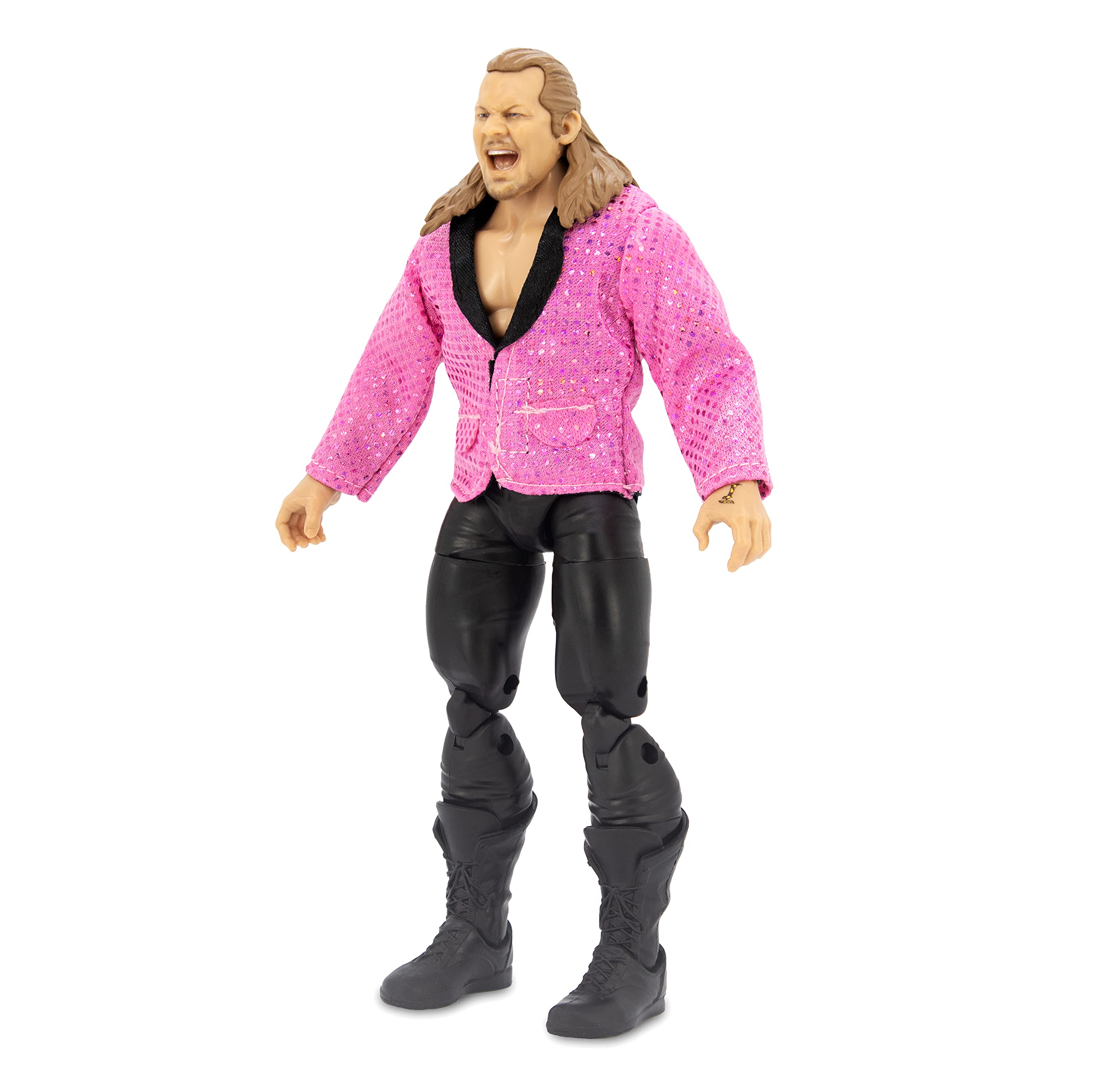 AEW Jericho entrance jacket, adds authentic wrestling gear detail for photos.
