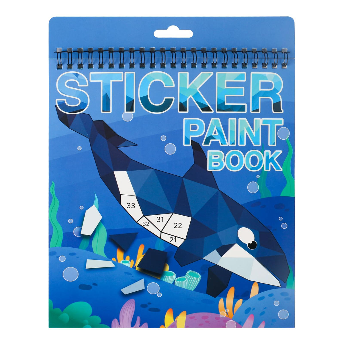 AEAHALY Ocean Paint Sticker Pages engage kids with travel-friendly ocean scenes.