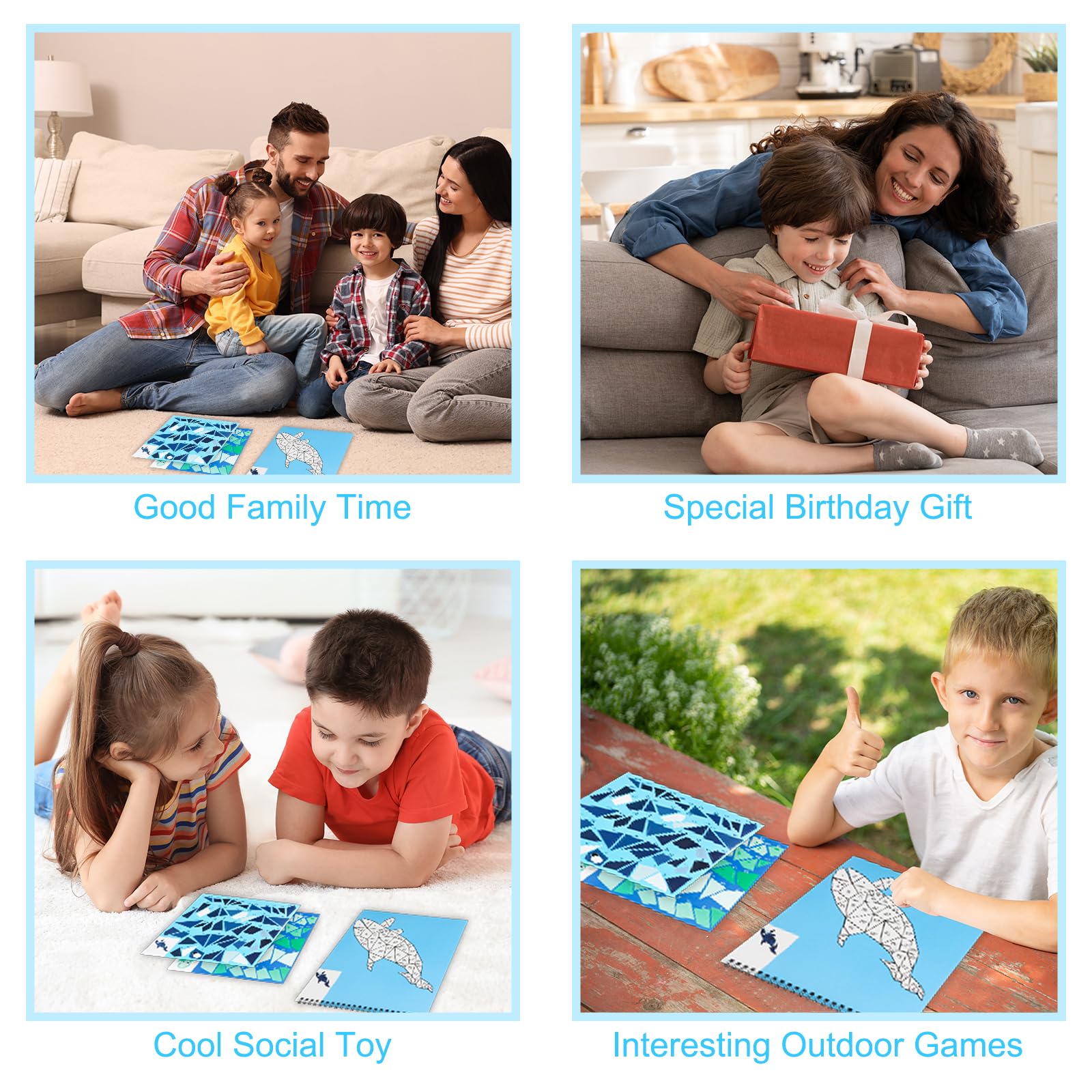AEAHALY Perforated pages allow easy tear-out for display or sharing.