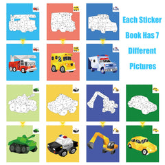 AEAHALY sticker pages inside show seven themed pictures for creative practice.