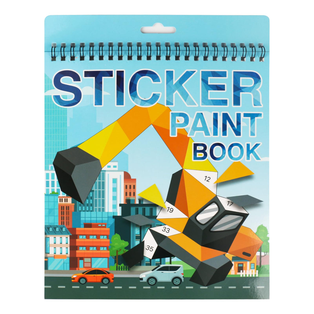 AEAHALY vehicle sticker book cover inviting learning through play.