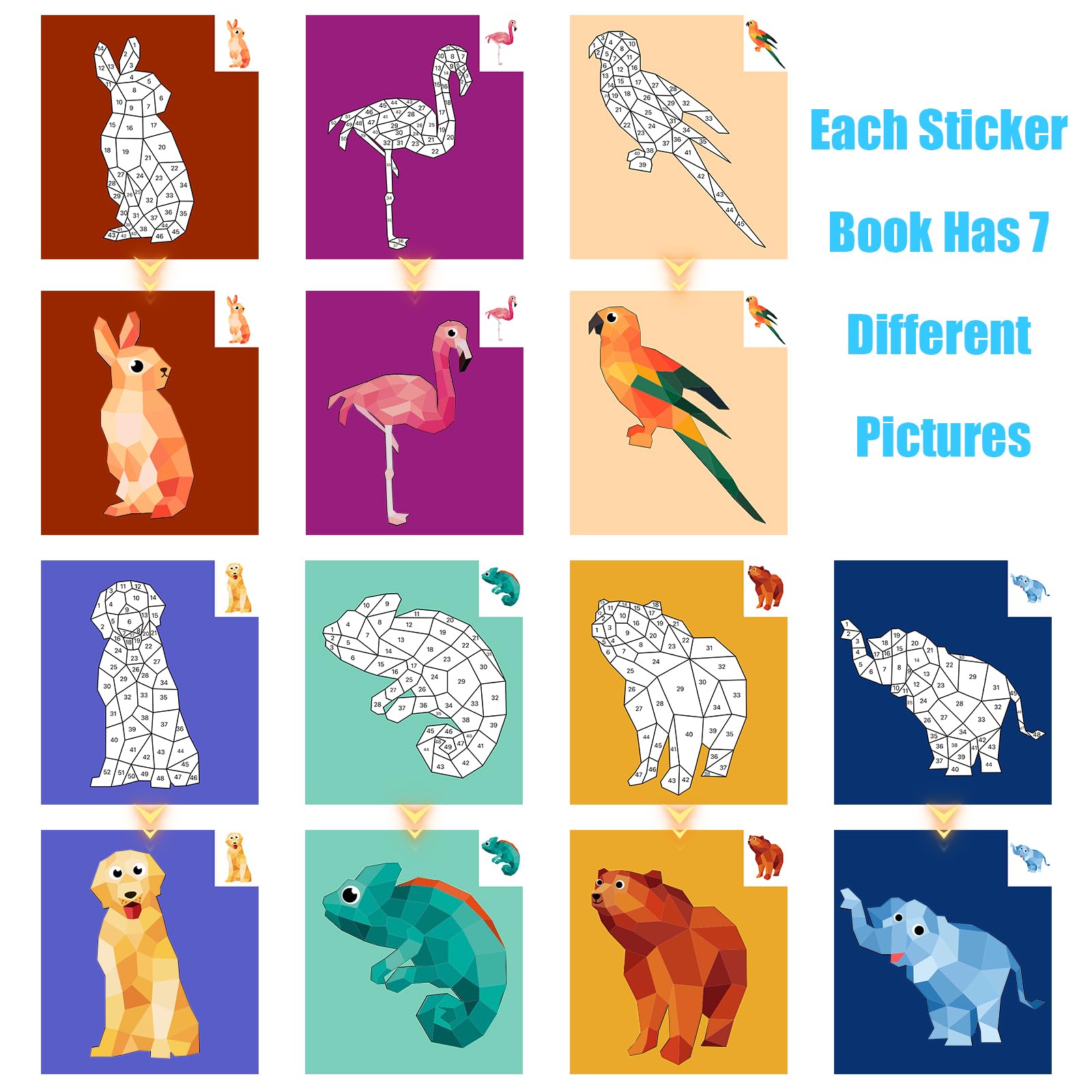 AEAHALY Sticker Book Sticker Placement: matching stickers boosts fine motor skills and focus.
