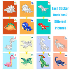 AEA HALY dinosaur stickers are easy to peel and place.