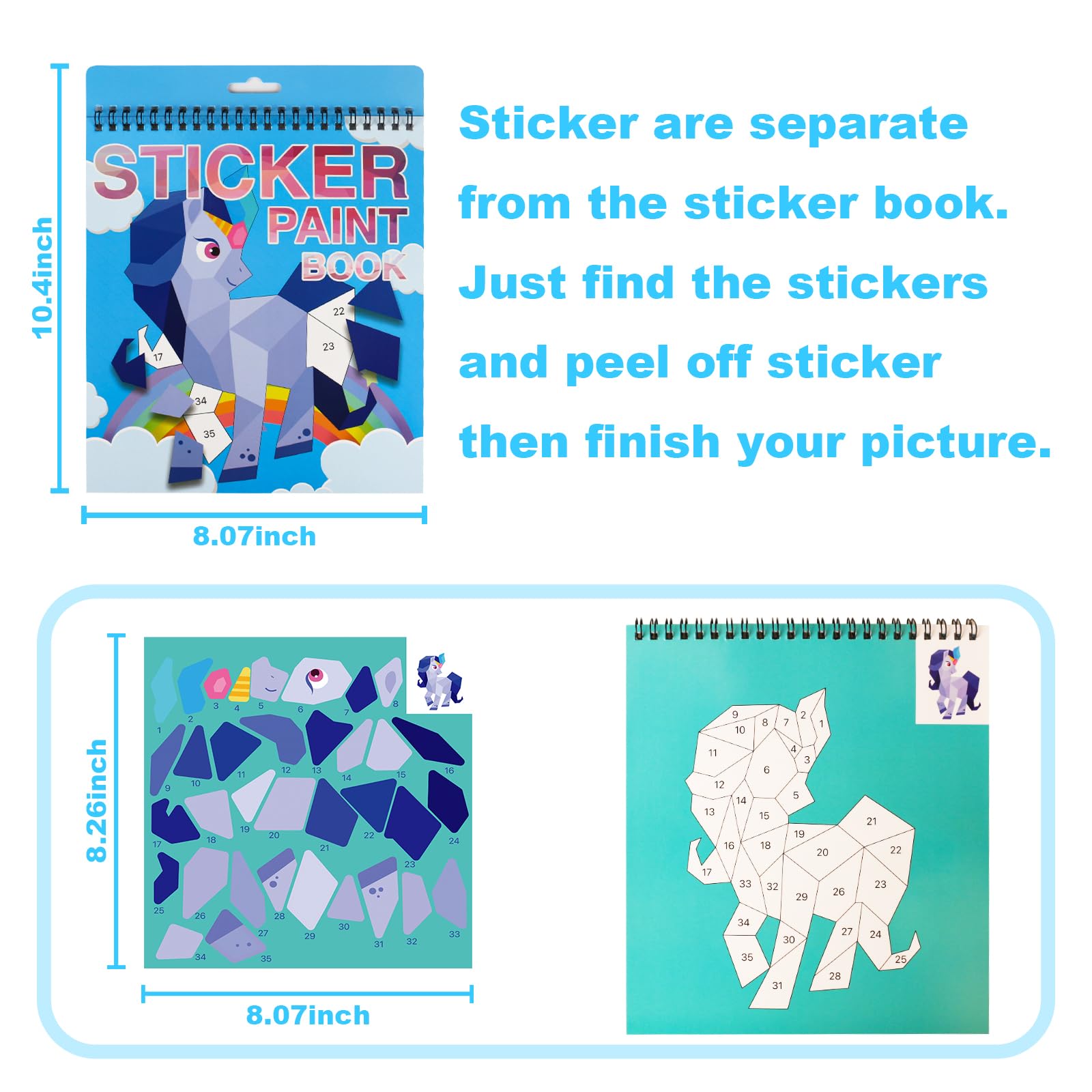 AEA HALY horse travel stickers provide portable in-car entertainment.