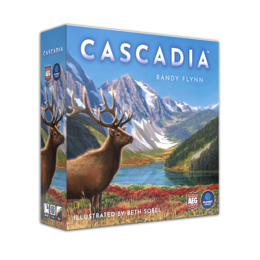 AEG Cascadia board and tiles for smooth, strategic setup and quick gameplay.