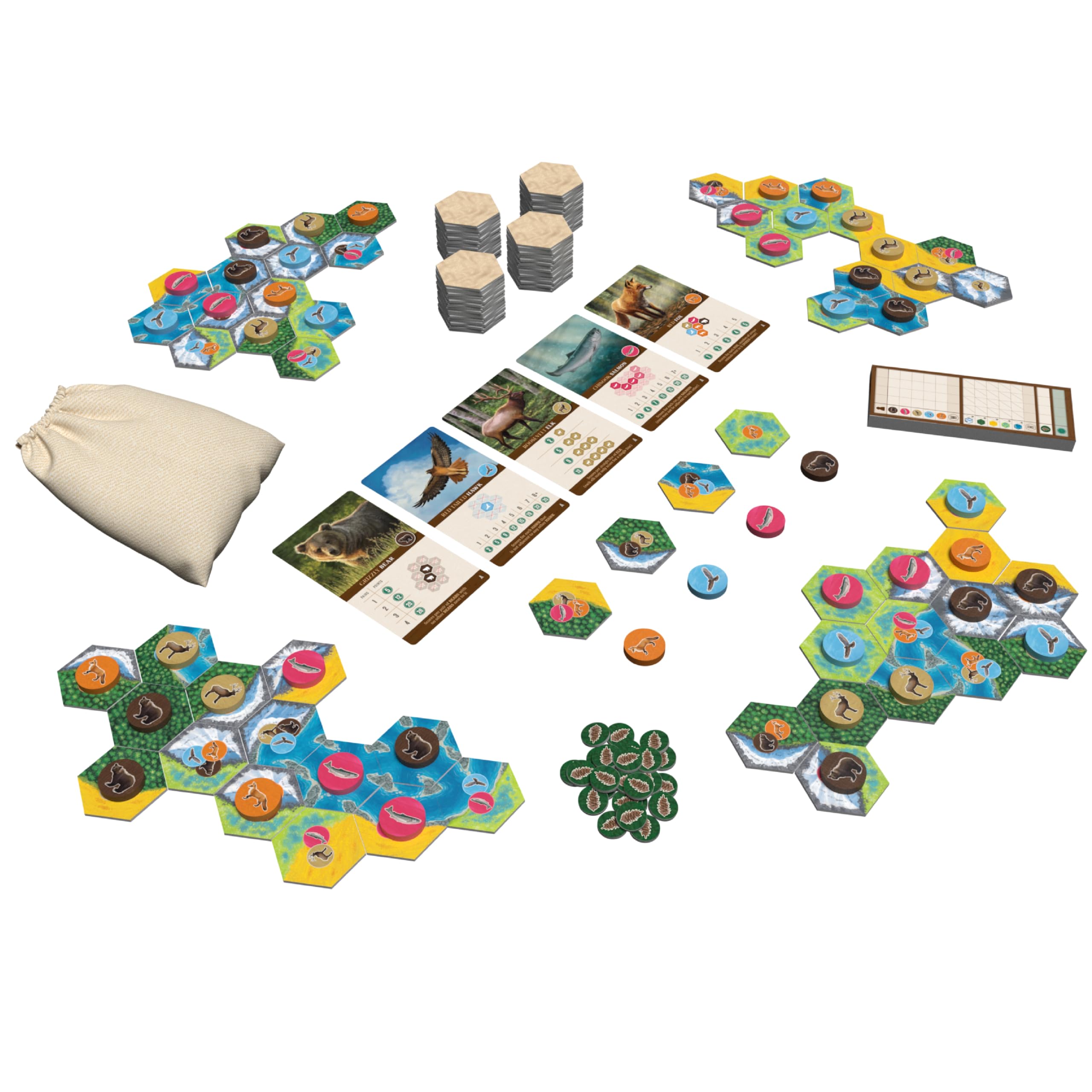 AEG Cascadia map and score cards highlight evolving goals for each session.