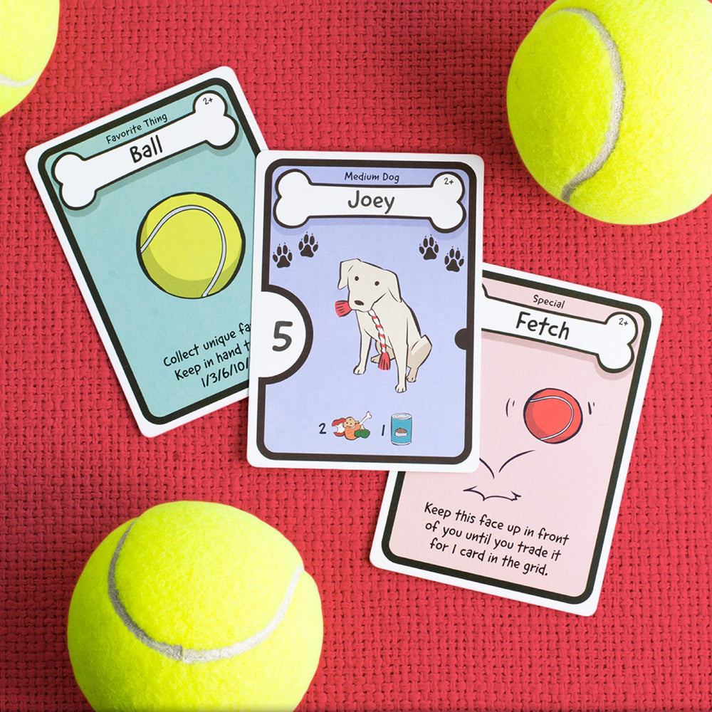 AEG Dog Lover grid variety cards highlight endless game layouts.