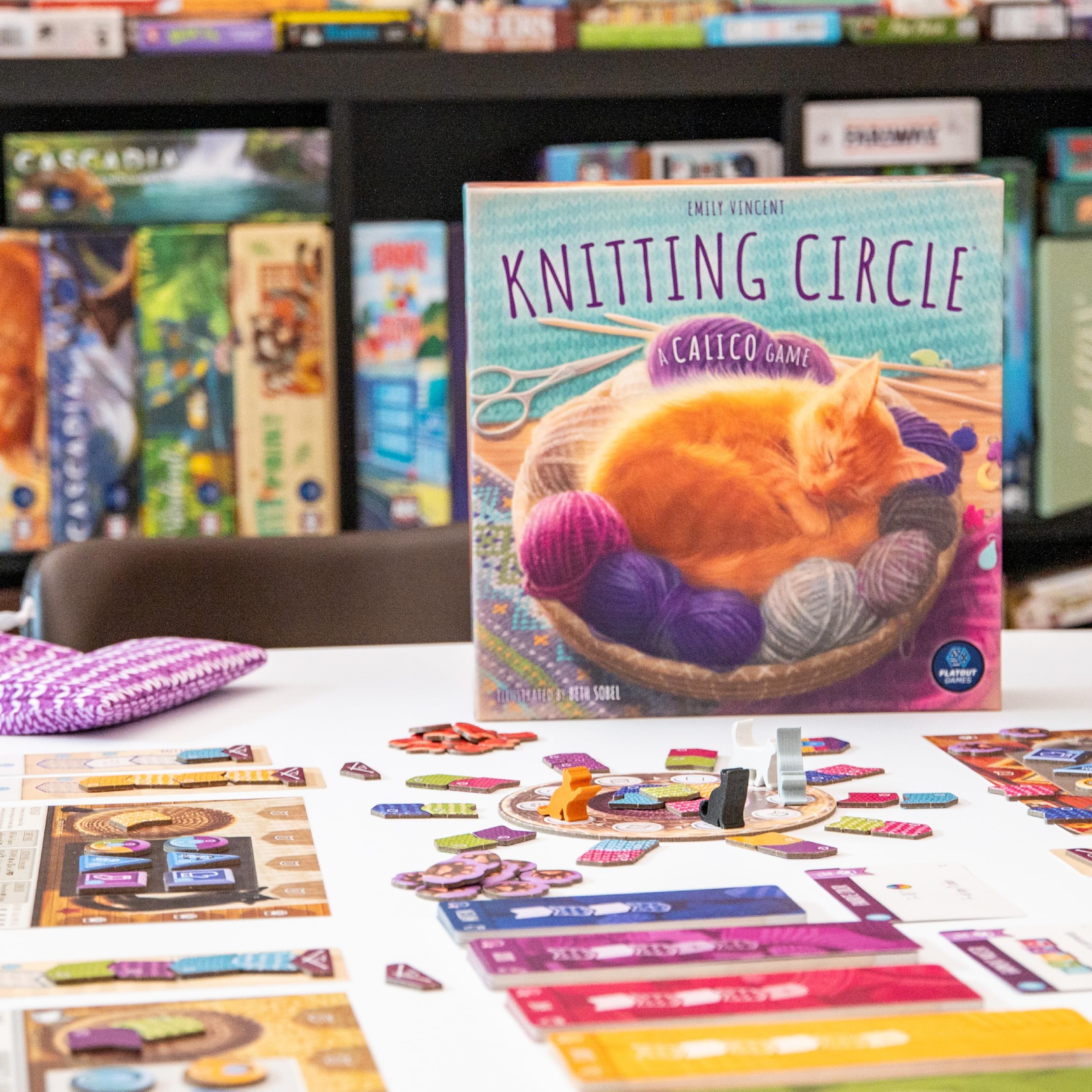 AEG Knitting Circle yarn tiles enable versatile drafting and combos.