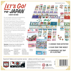 AEG Lets Go! to Japan activity cards offering over 100 options to shape your itinerary.