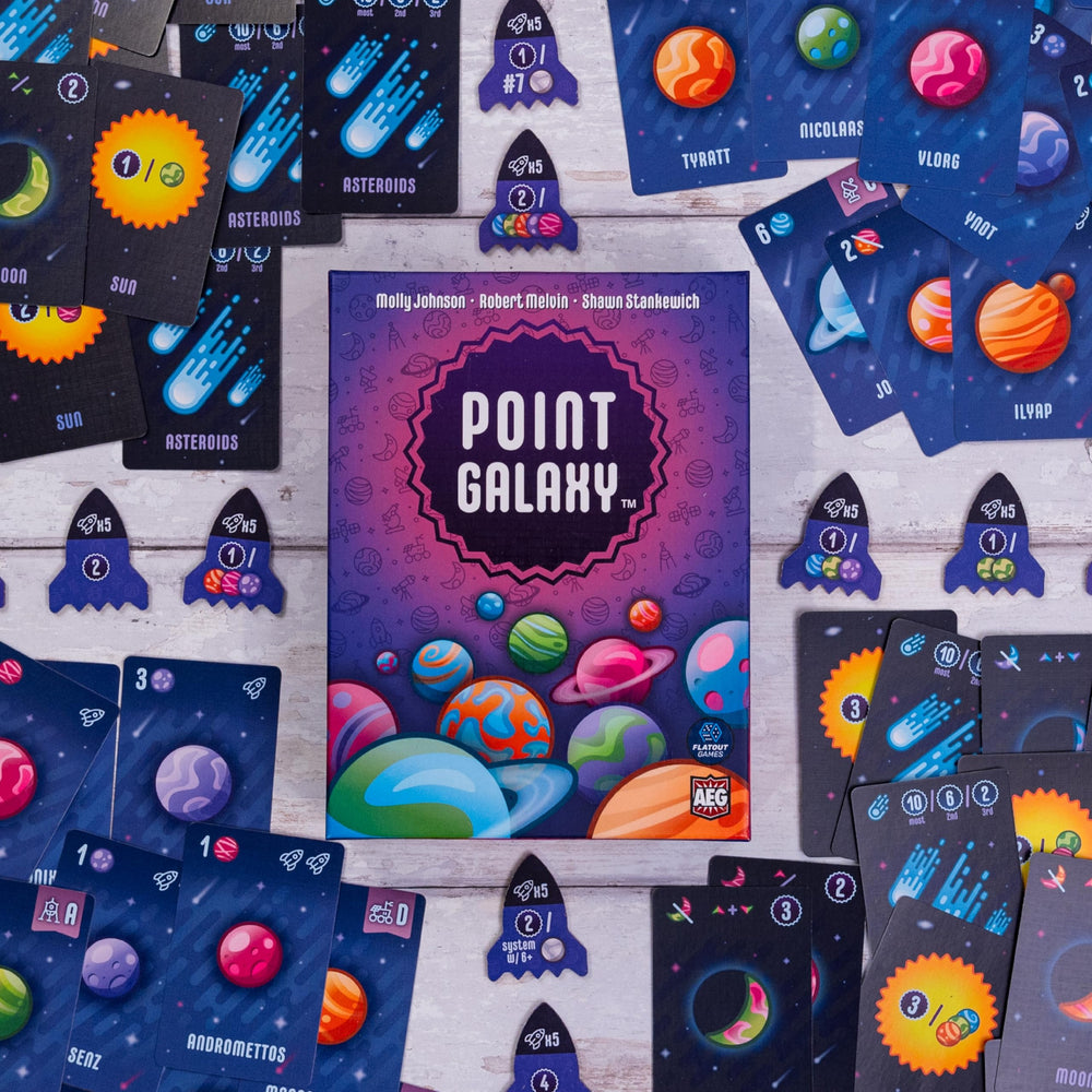 AEG Point Galaxy linen finish cards feel premium and durable during play